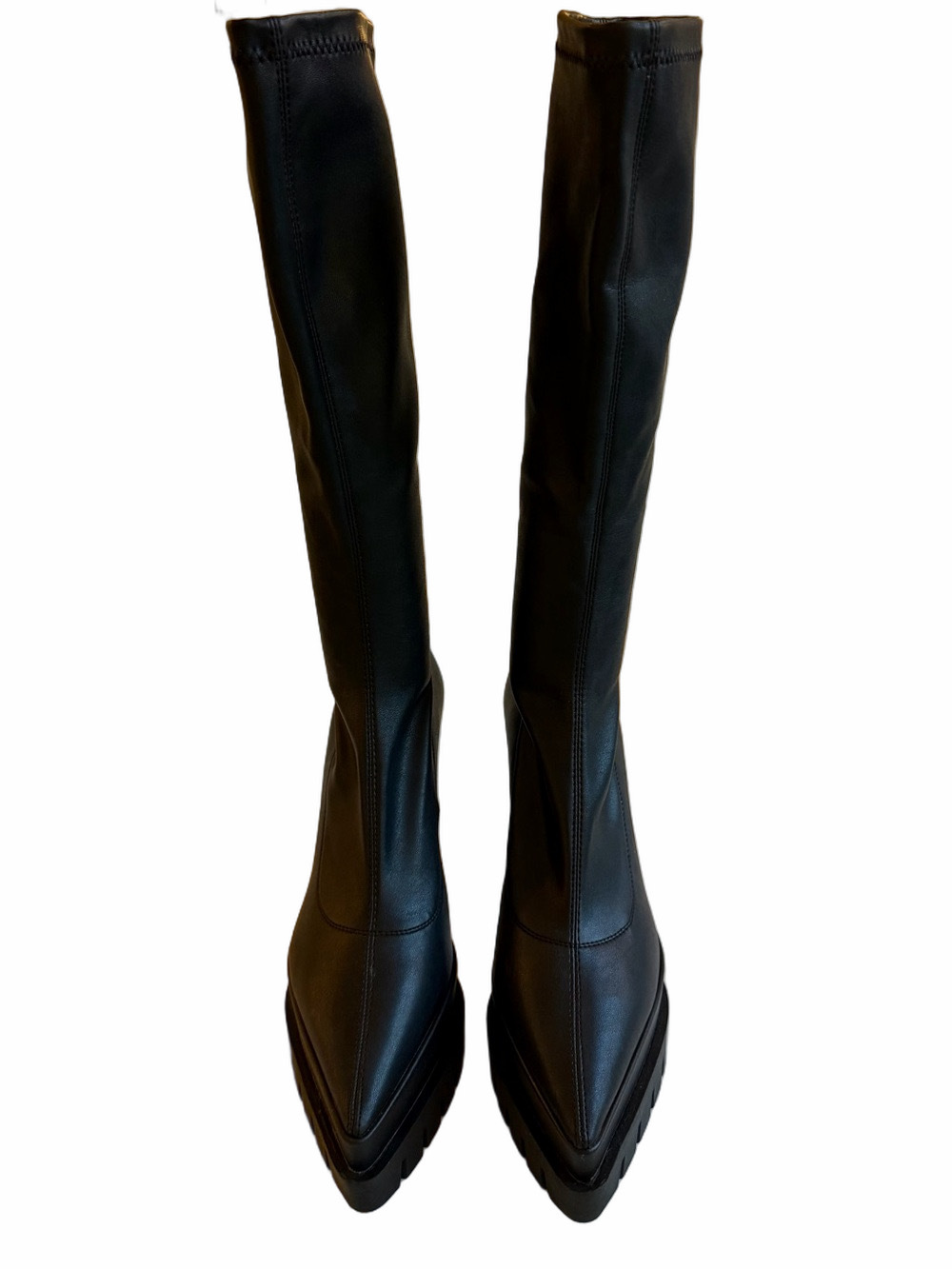 Steve Madden MARA Lug Sole Knee High Platform Boots Size 8 EUC - Picture 3 of 10